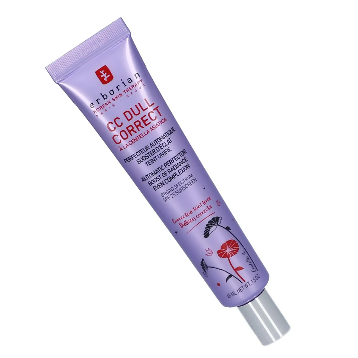 Pack de 2 - ERBORIAN Cc Dull Correct Centella Asiatica Booster Ecla Spf25 45 ML