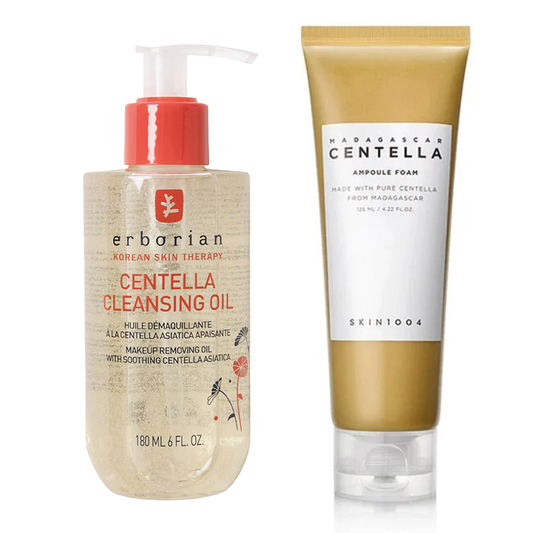 Erborian Centella Cleansing Oil 180 ML + SKIN1004 Madagascar Centella Ampoule Foam 125 ML