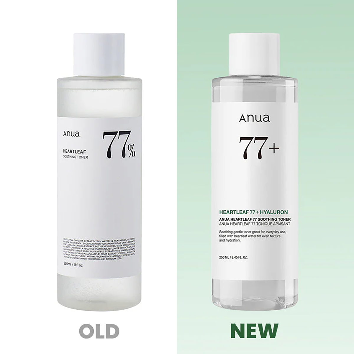 Pack de 2 - ANUA Heartleaf 77 Tonique Apaisant 250 ML