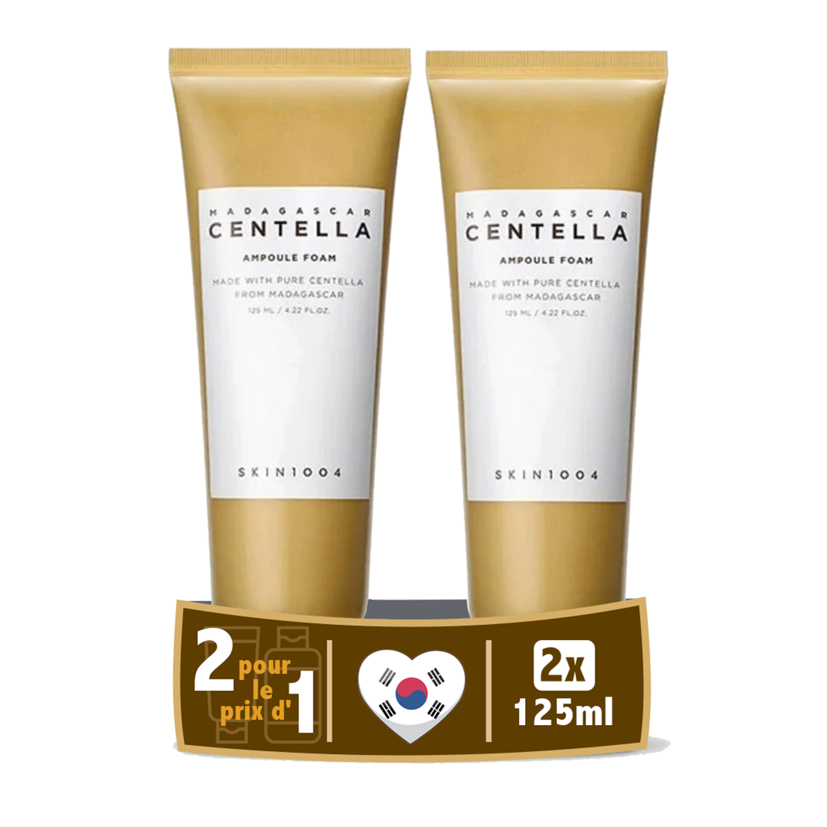 Pack de 2 - SKIN1004 Madagascar Centella Ampoule Foam 125 ML