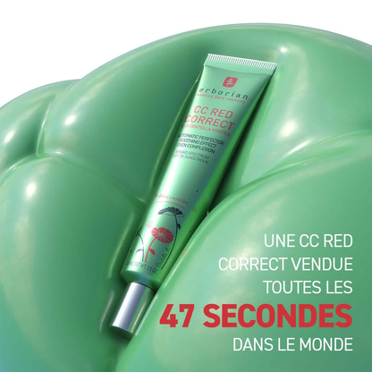 Pack de 2 - ERBORIAN CC Red Correct Centella Asiatica Effet Apaisant Spf25 45 ML