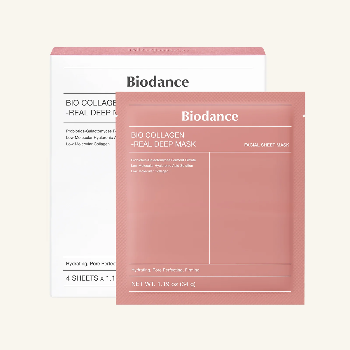 Pack de 2 - BIODANCE Bio Collagen Real Deep Mask Pack De 4