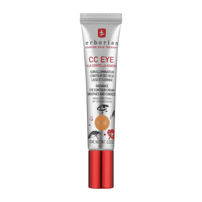 Pack de 2 - Erborian CC Eye a La Centella Doré Soin Illuminateur Contour Des Yeux Spf20 10ML