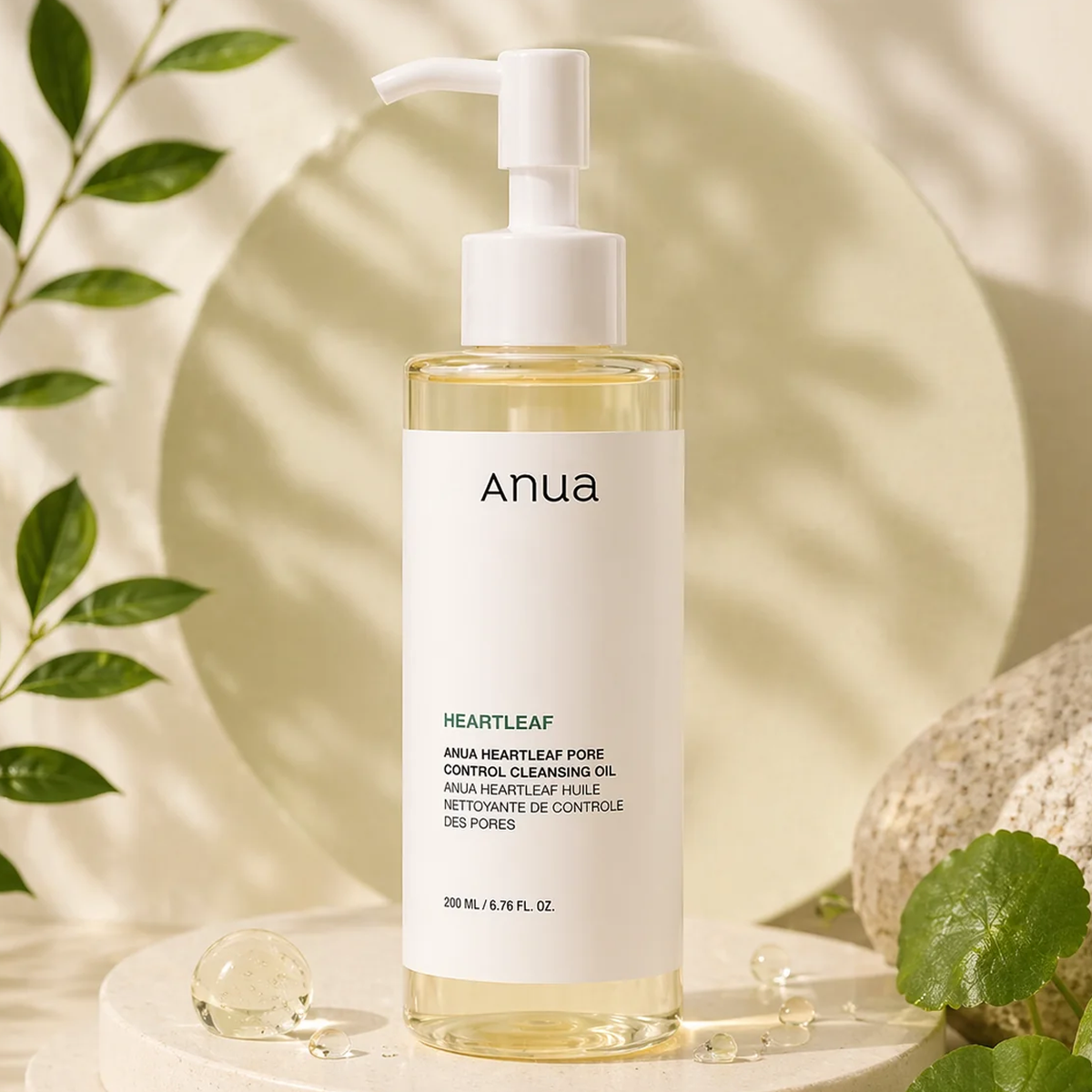 Pack de 2 - ANUA Heartleaf Huile Nettoyant Des Pores 200 ML