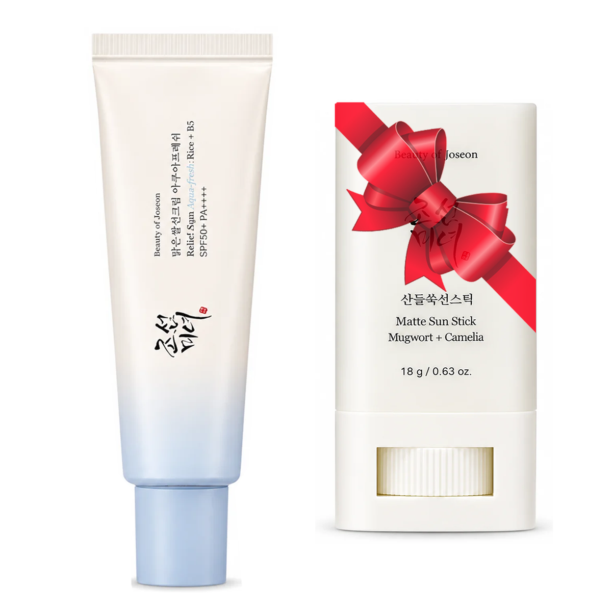 Beauty of Joseon Relief Sun Aqua Fresh Rice + B5 Spf 50+pa++++ 50ML + Matte Sun Stick Spf 50+