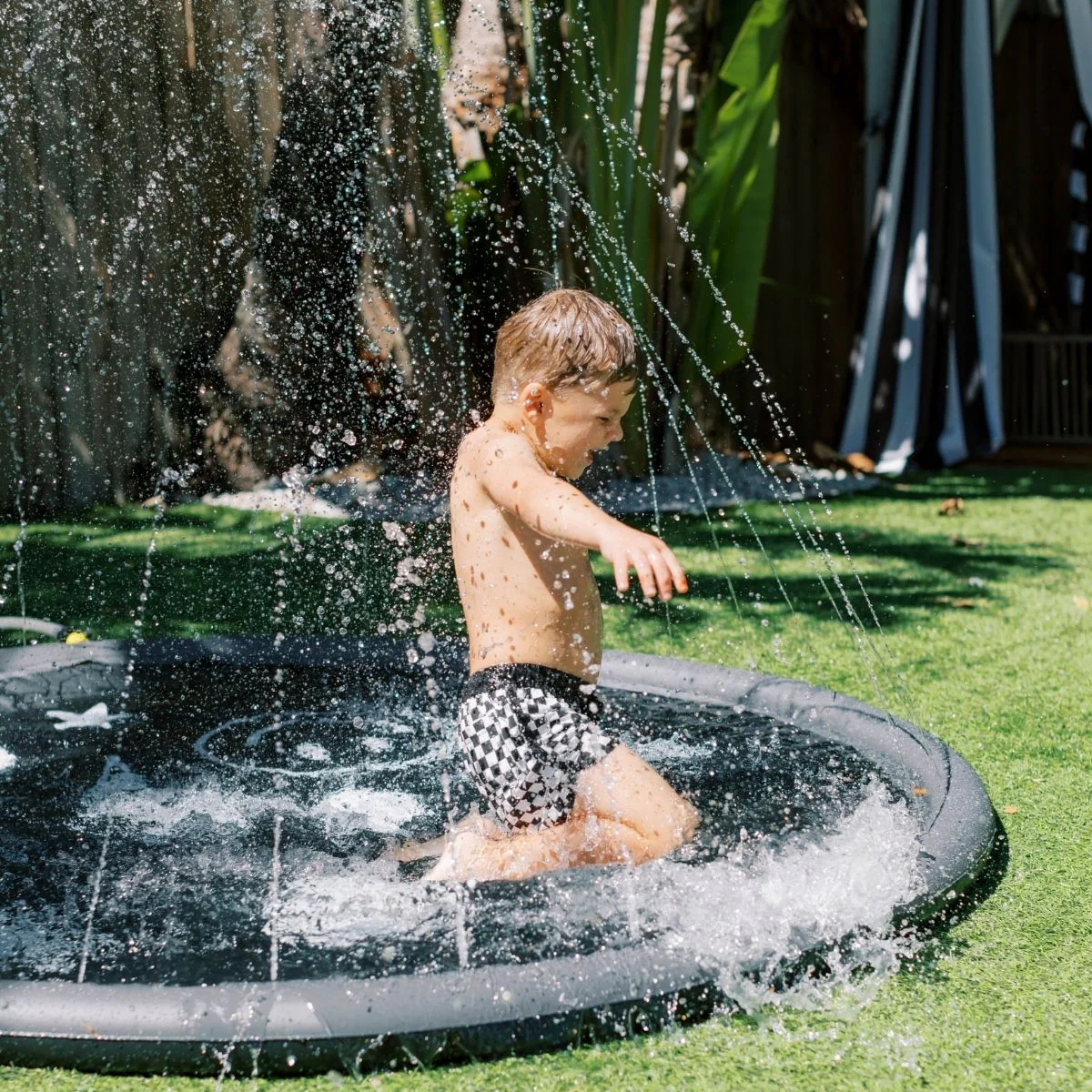 Tapis de jeu aquatique pour enfants - Splash Pad Jardin 360° - 200 cm