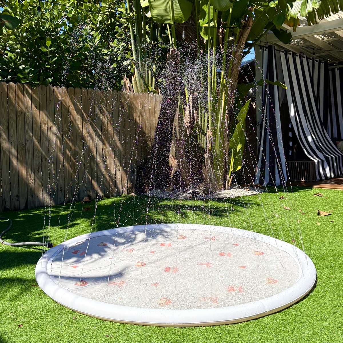 Tapis de jeu aquatique pour enfants - Splash Pad Jardin 360° - 200 cm