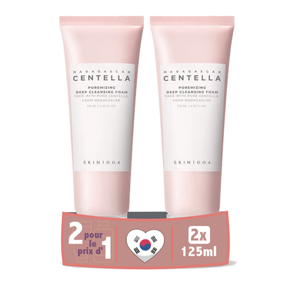 Pack de 2 - SKIN1004 Madagascar Centella Poremizing Deep Cleansing Foam 125 ML