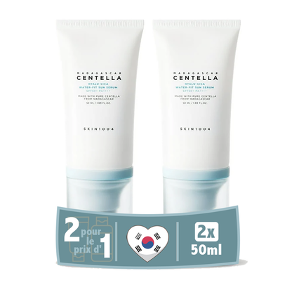 Pack de 2 - SKIN1004 Madagascar Centella Hyalu Cica Water Fit Sun Serum SPF 50+ PA 50+ ML