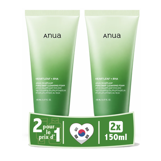 Pack de 2 - ANUA Heartleaf Quercetinol Pore Deep Cleansing Foam 150 ML
