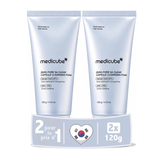 Pack de 2 - Medicube Zero Pore Sa Clear Capsule Cleansing Foam 120 G