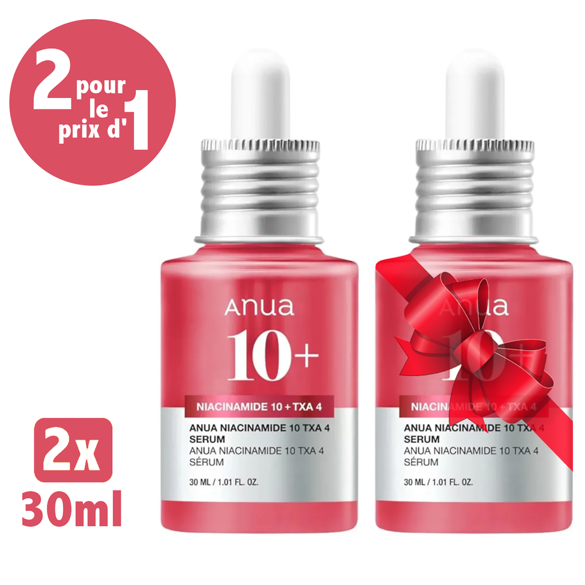 Pack de 2 - ANUA 10+niacinamide 10 Txa 4 Serum 30 ML