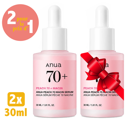 Pack de 2 - Anua Peach 70 Niacin Serum 30 ML