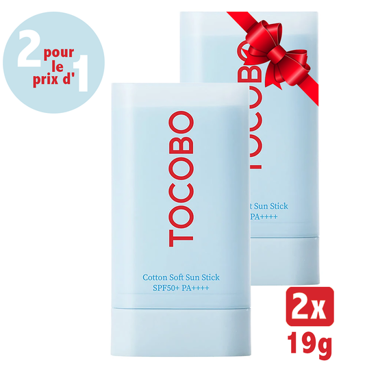 Pack de 2 - Tocobo Cotton Soft Sun Stick Spf 50+ 19 G