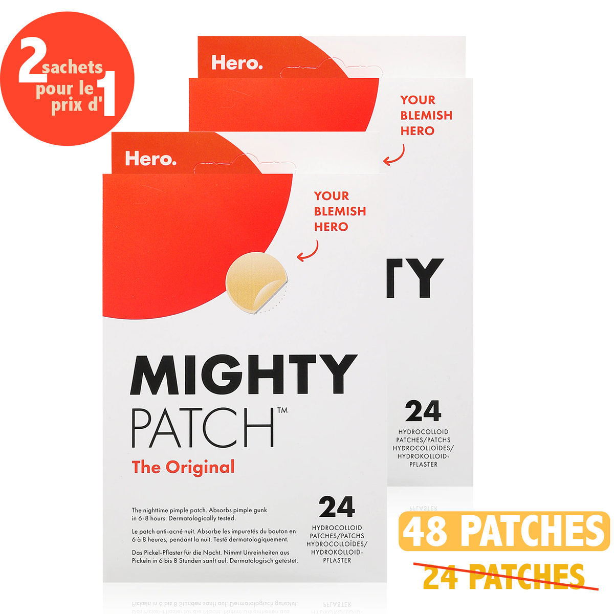 Pack de 2 - HERO Mighty Patch Original 24 Patches